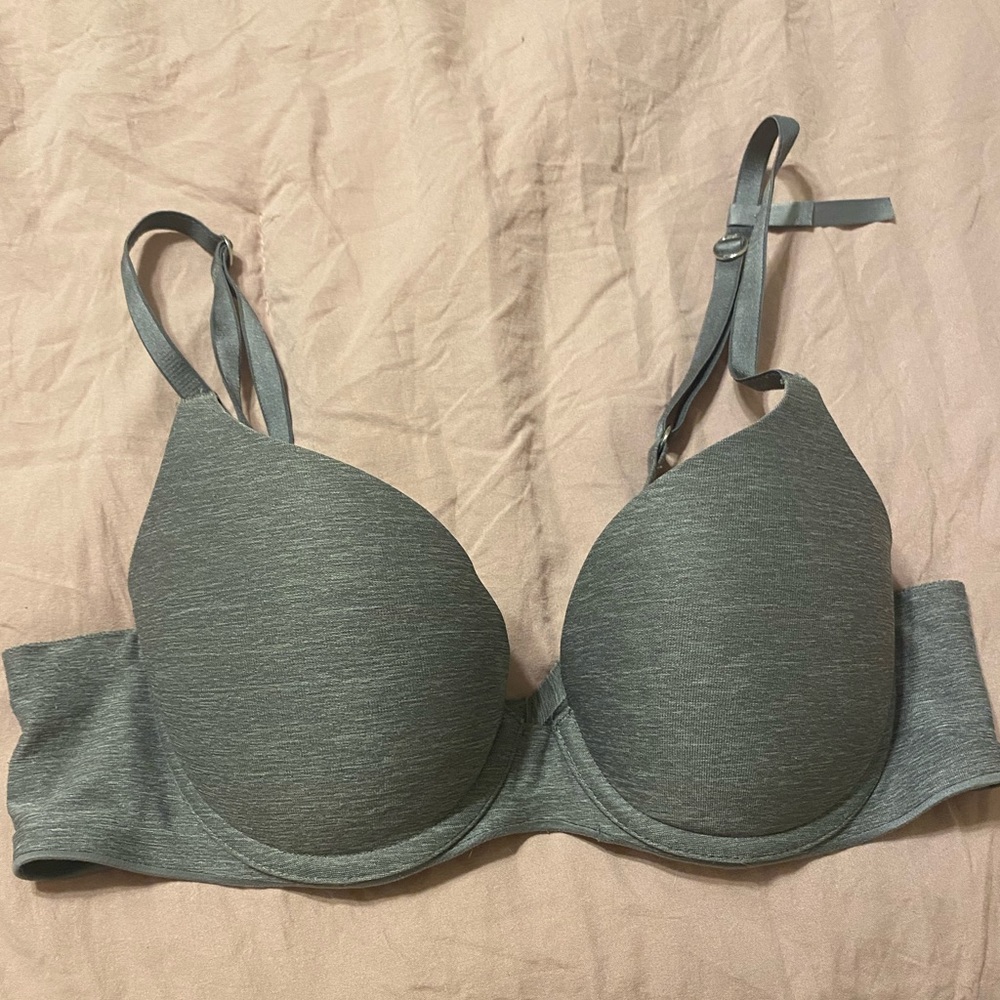 Gently worn gray aerie push up bra